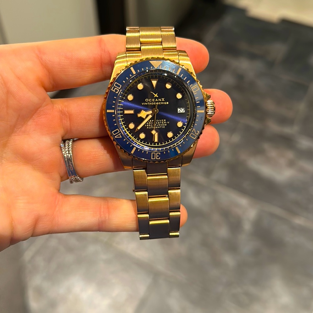 Ocean X Shark Master Deep Fiver Vintage Watch